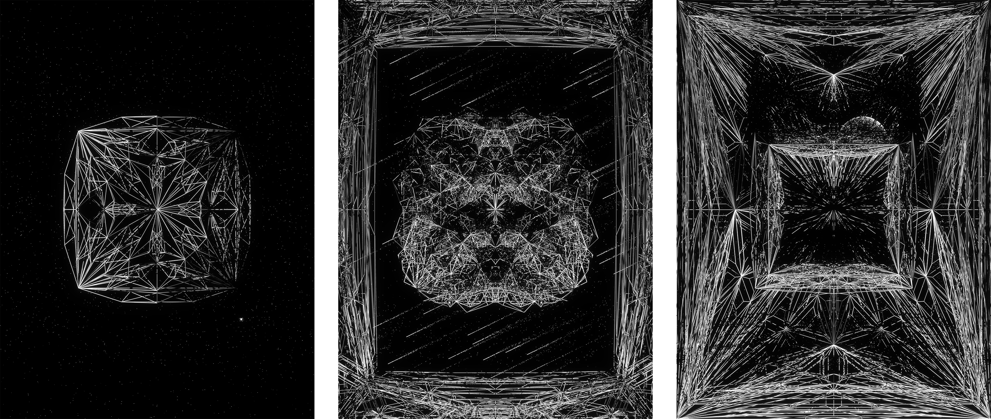 Three different frame types: none, narrow and dominating - O B S C V R V M #430, #129 and #346