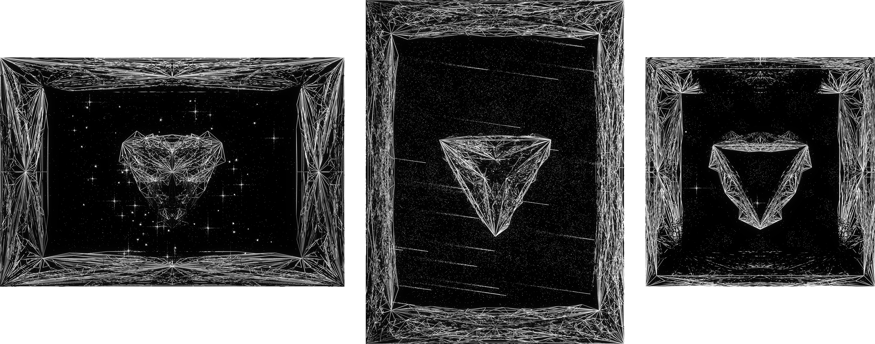 Three different aspect ratios: landscape, portrait and square - O B S C V R V M #374, #182 and #366