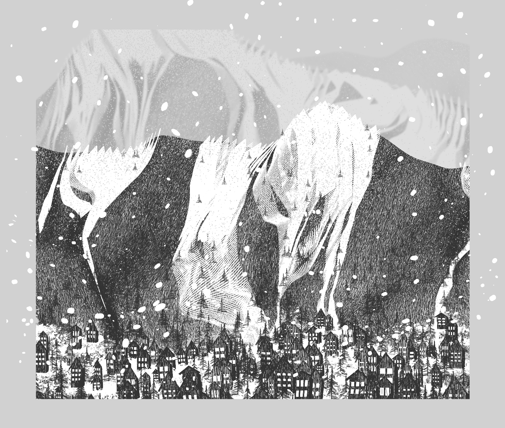 Random iteration of White Mountain Winter from the fx(hash) generator