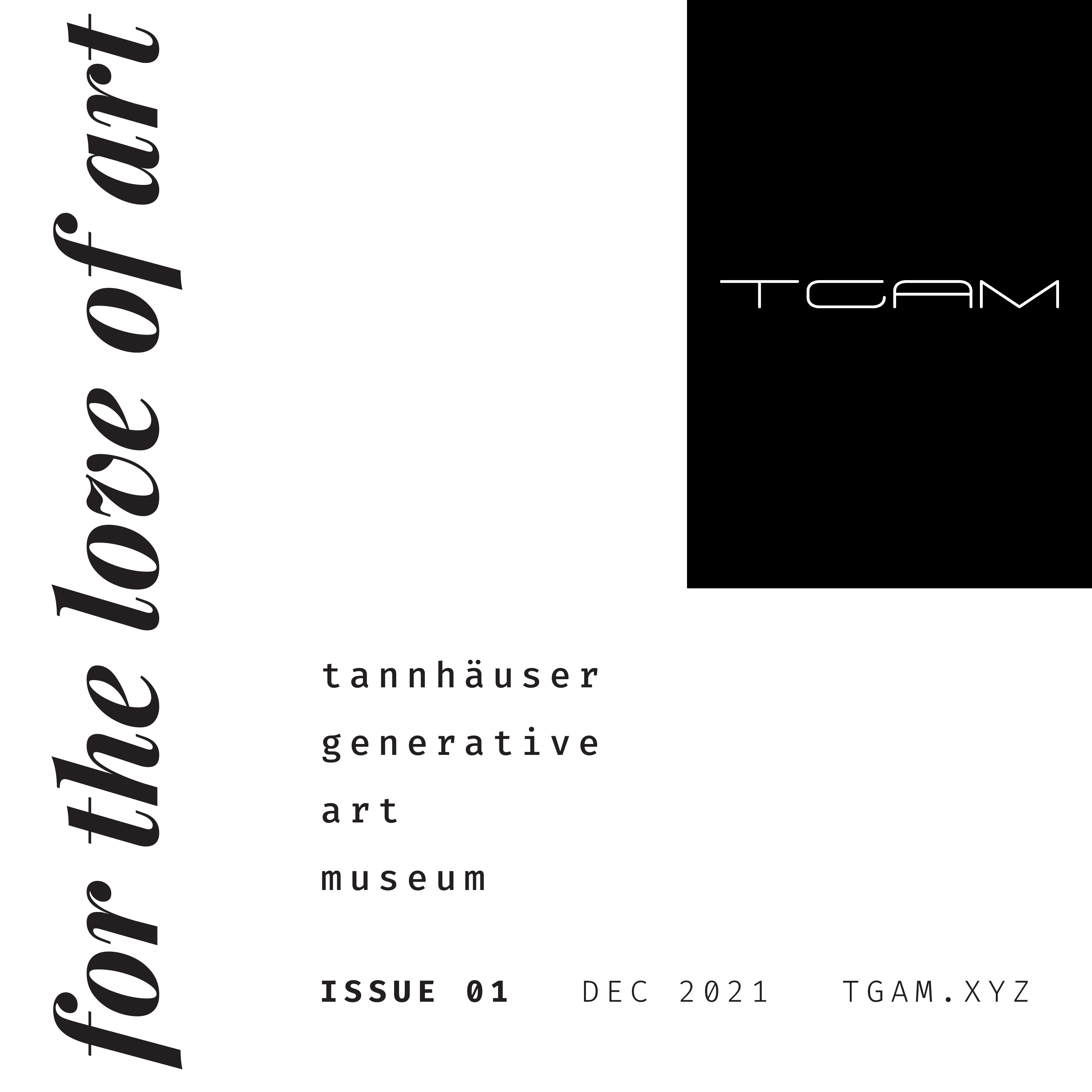 Issue #01: for the love of art