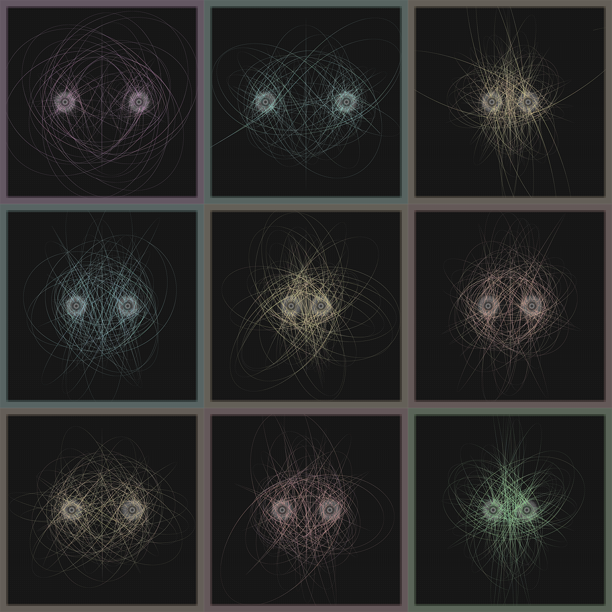 Celestial Orbits: Collage of  screenshots of different editions