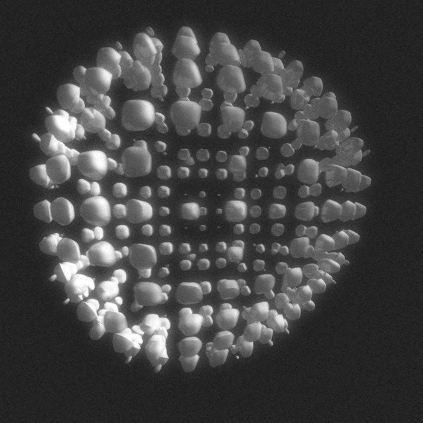 Result of subtracting a sphere to the previous object