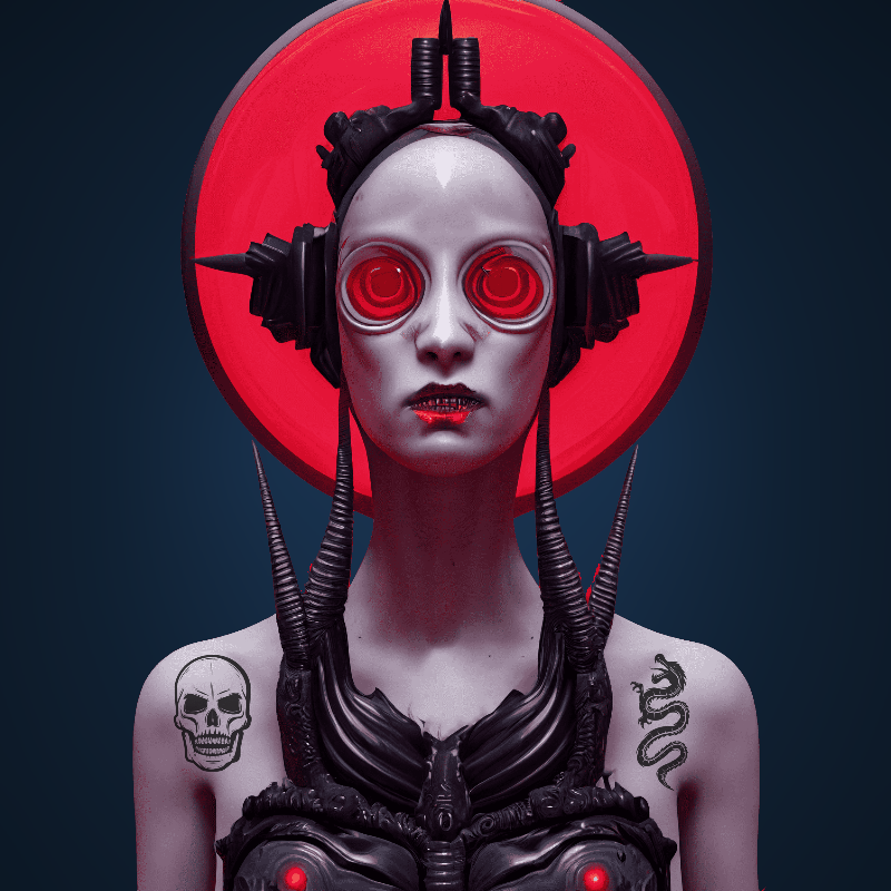 Cyber Girl #5 static token preview