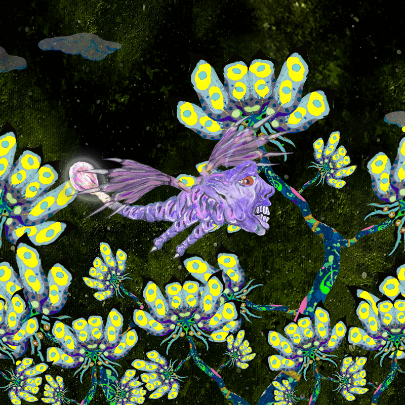 Fireflies and Flower Gardens #2 static token preview