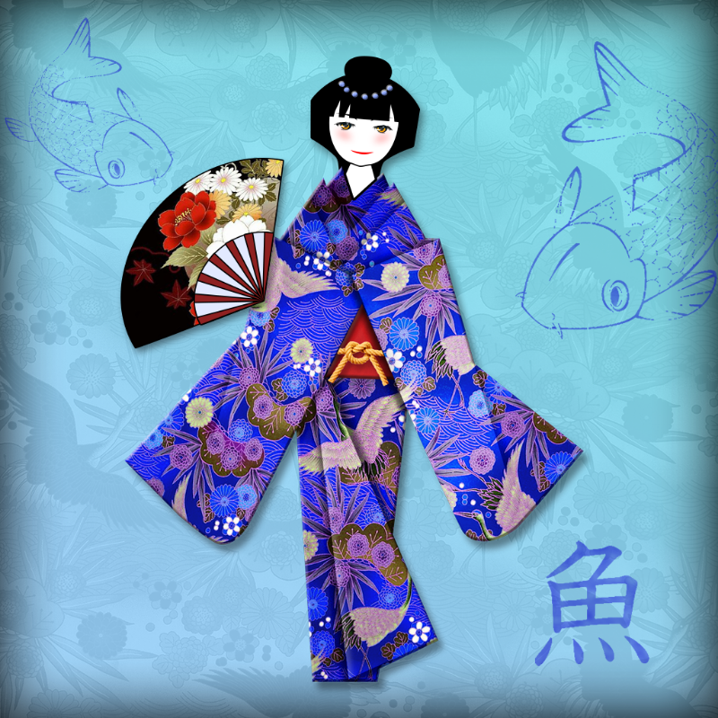 Origami Girls #2 static token preview