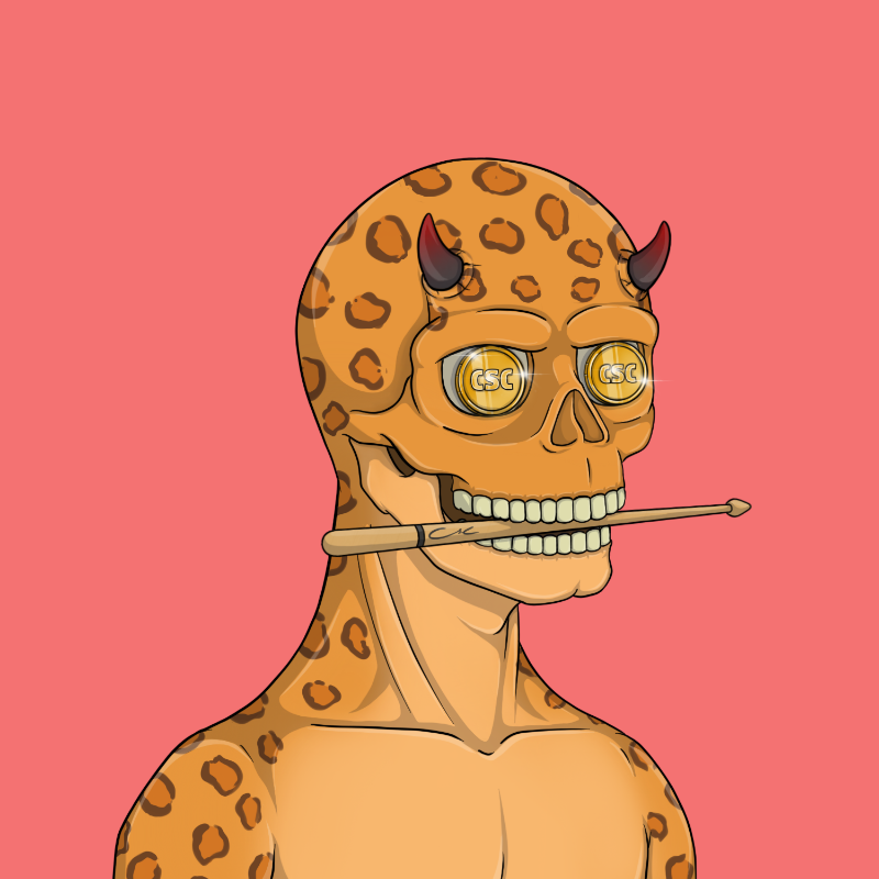 crazy skull club #7 static token preview