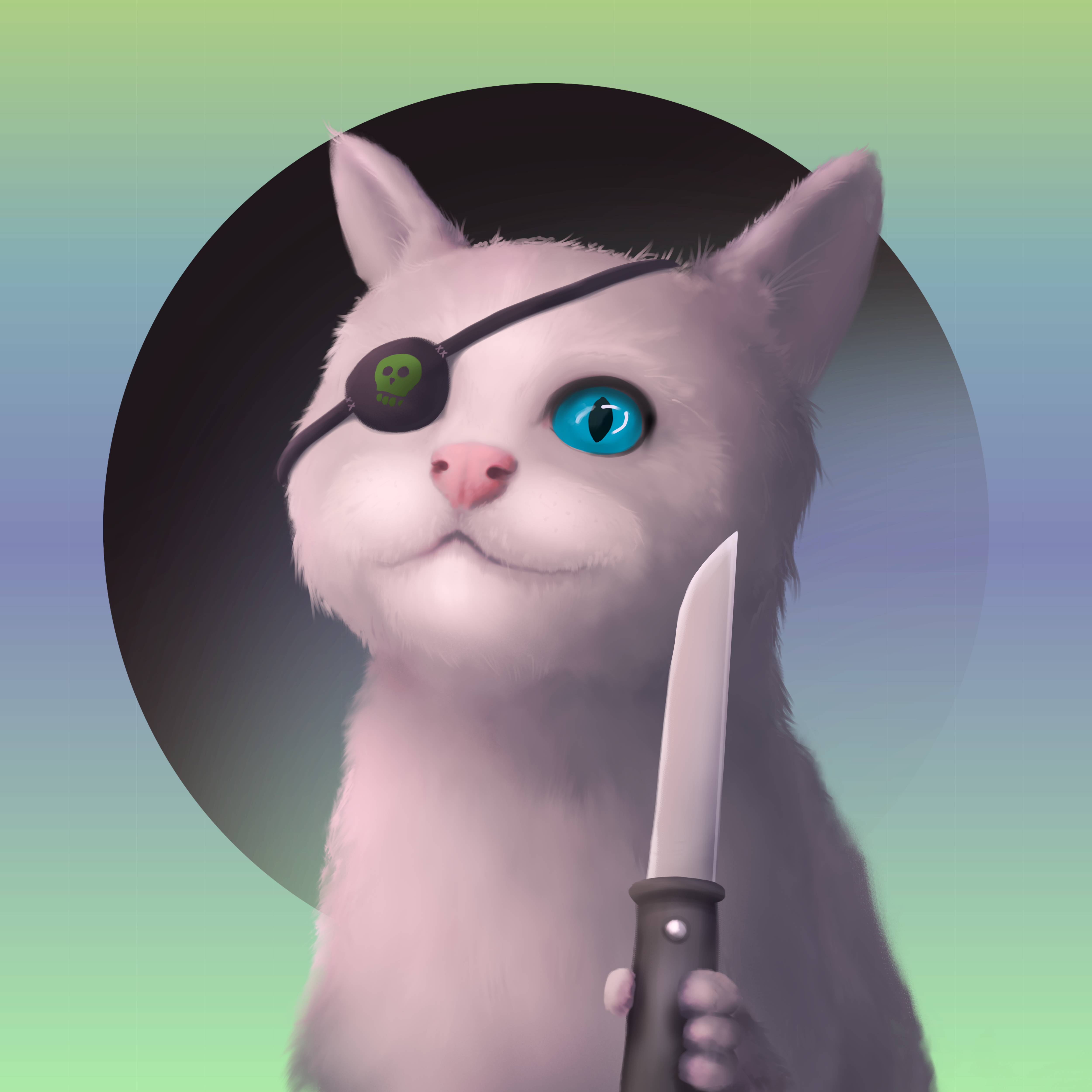 Crazy cat #23 static token preview