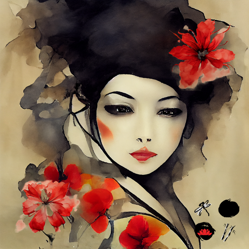 Depressed Geisha #9 static token preview