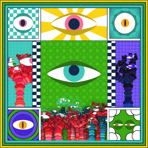 Zebra's Mirror #1 [p5.js] #5 static token preview
