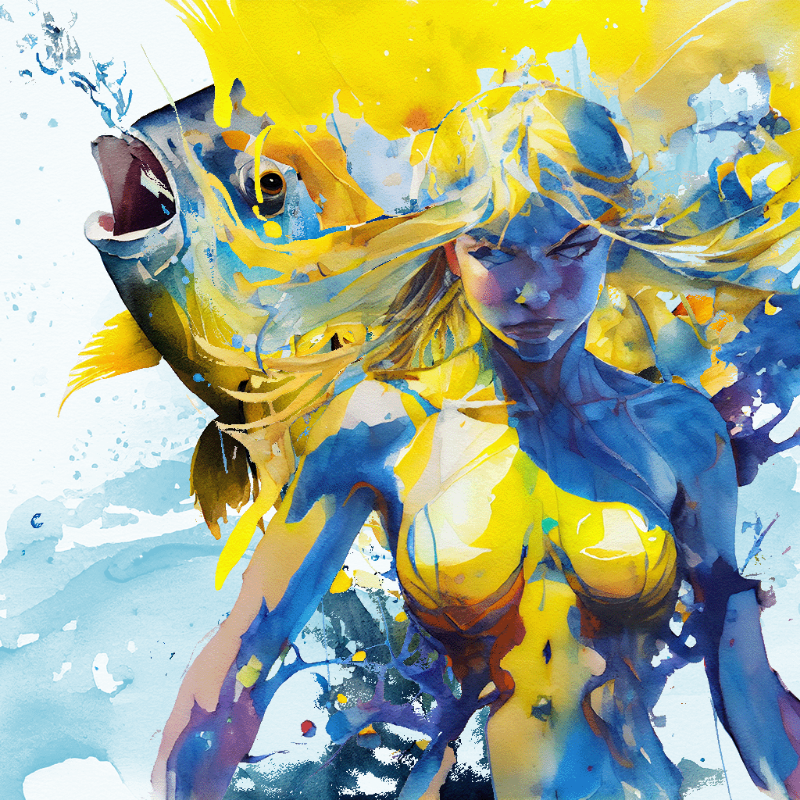 Artemis and Fish #7 static token preview