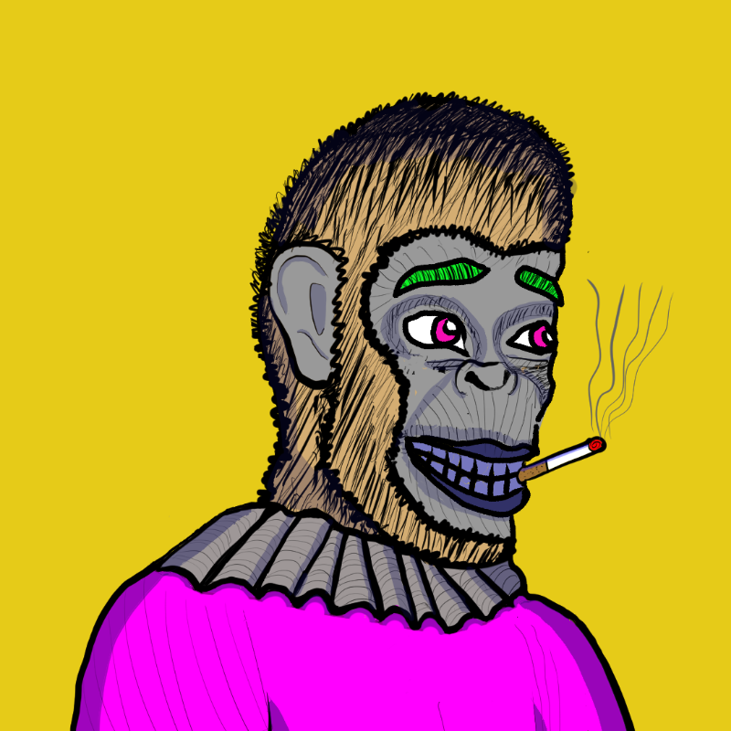 Clown Ape Club Tezos Ultra Superior-CACTUS #22 static token preview