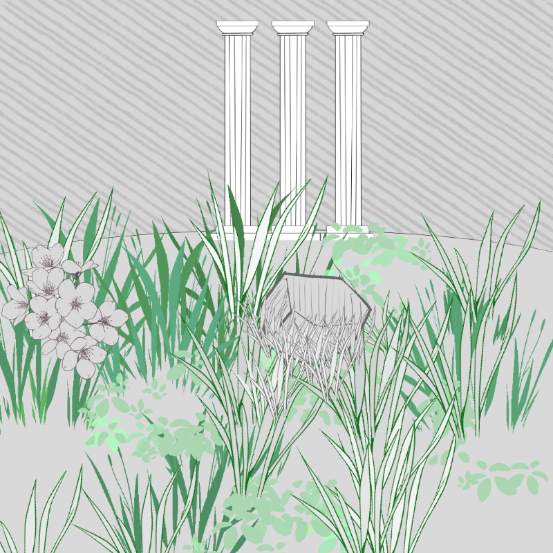 Wild Grass and Rubble #19 static token preview