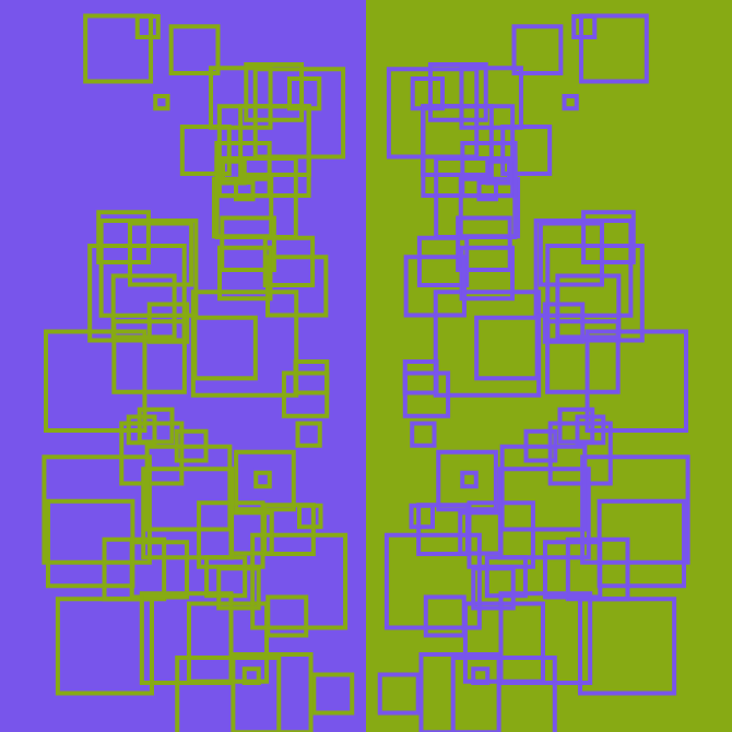Symmetric squares #1 static token preview