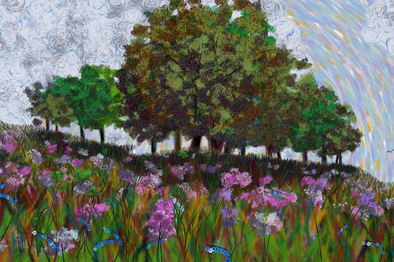 Flowers and Sky #49 static token preview