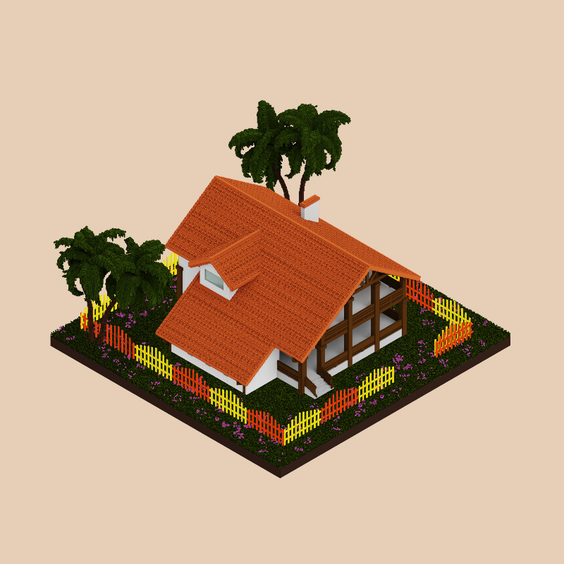 Pastel cottages #16 static token preview