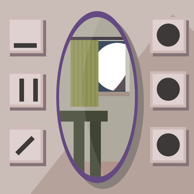 A moon in\and the mirror. #13 static token preview