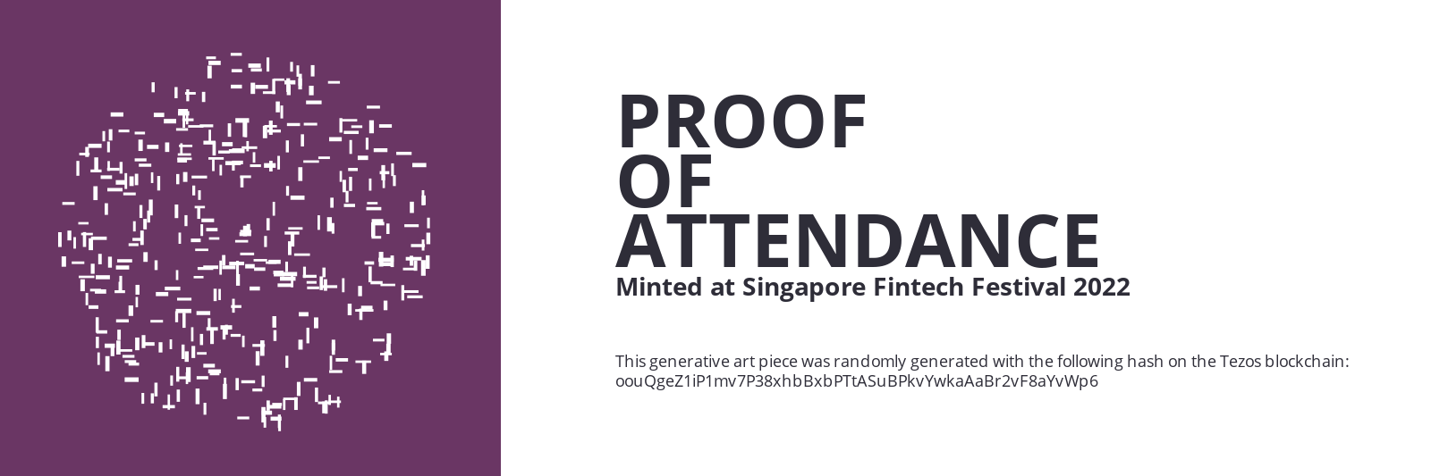 SFF2022 Proof of Attendance Token #1410 static token preview