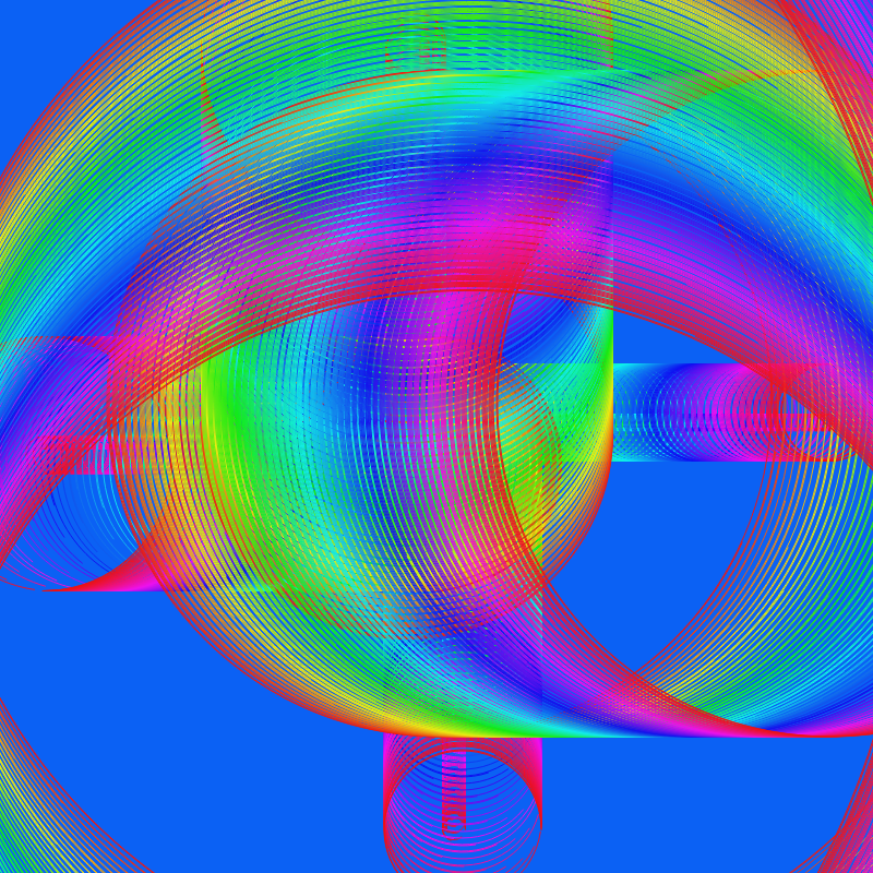 Fibonacci Rainbow Spirals var12 #2 static token preview