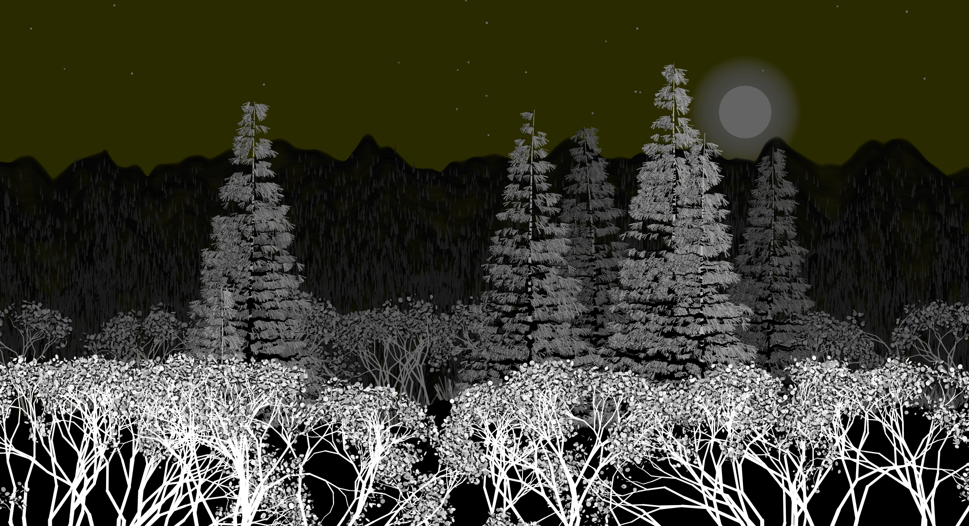Night Pines #3 static token preview