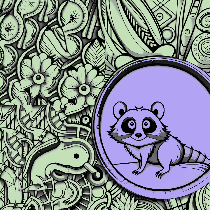 Playful weasel #8 static token preview