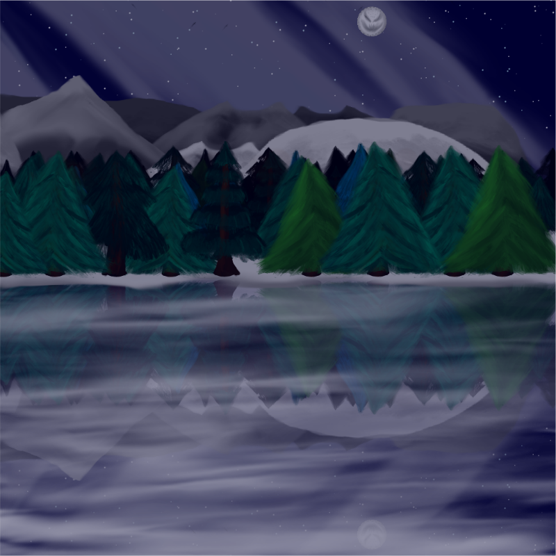 Moony Winter Lake #1 static token preview