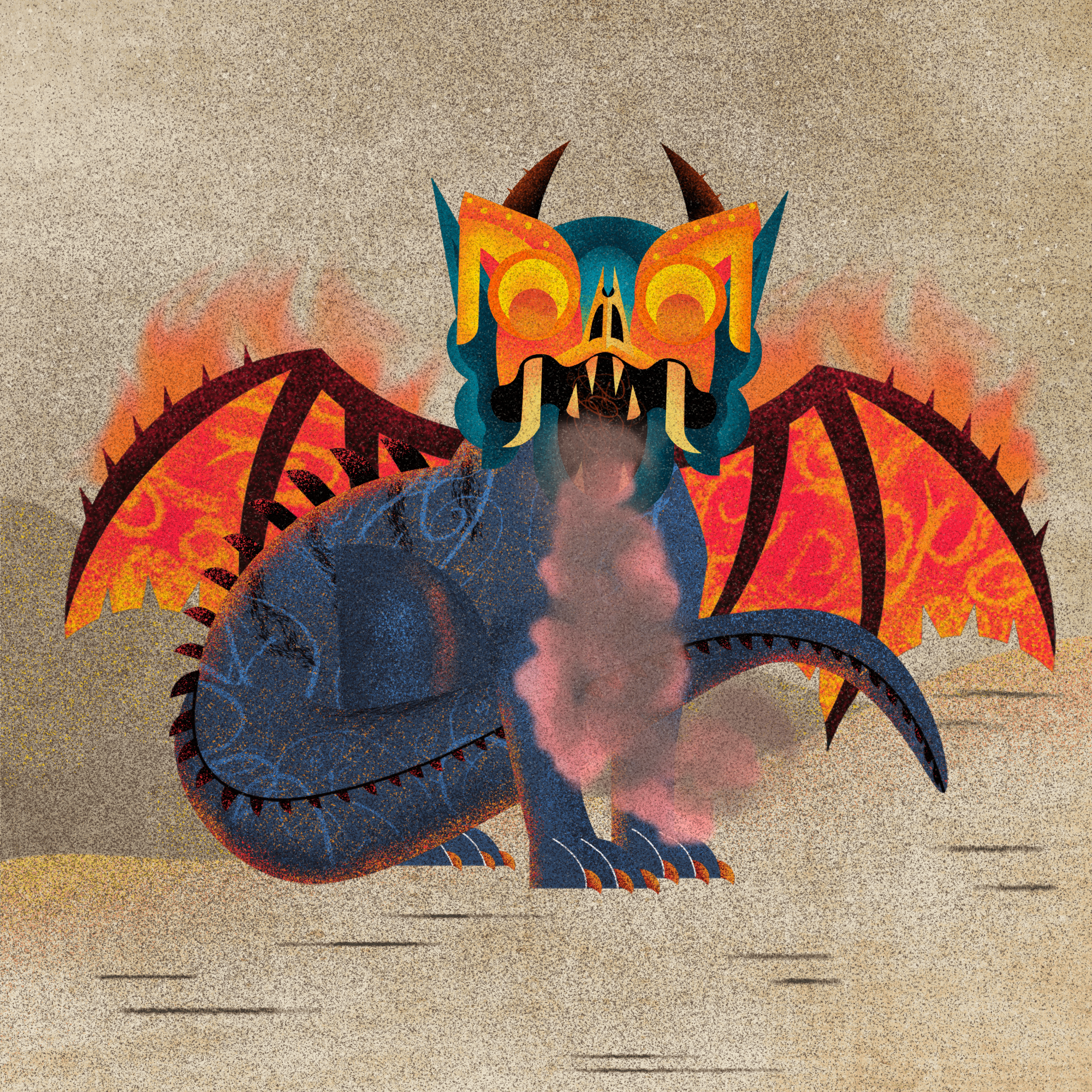 Ancient dragon #12 static token preview