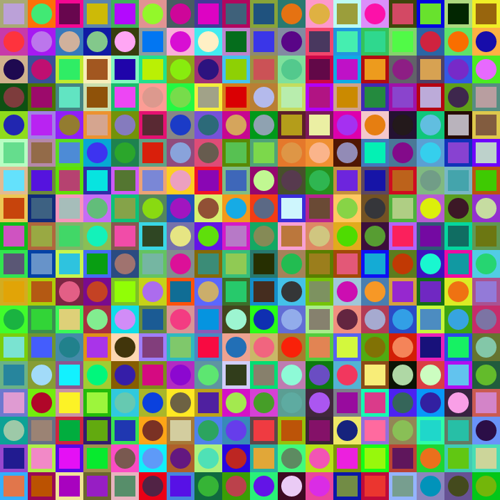 Square Dot Composition #352 static token preview