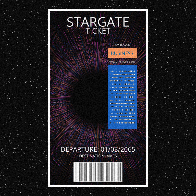 Stargate Ticket | Reboot #24 static token preview