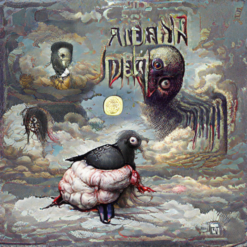 Pigeon Sat on a Brain Reflecting Existence #14 static token preview