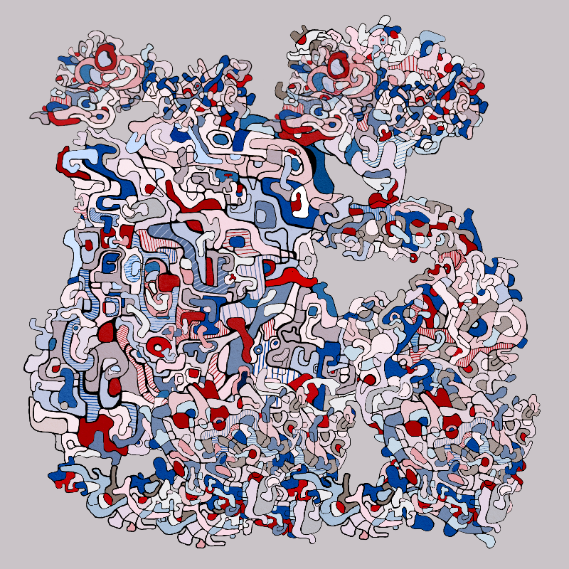 Swim in Dubuffet Thought #17 static token preview