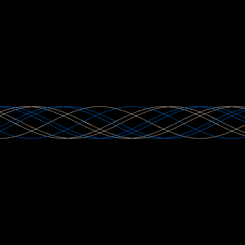 Genuary 15 ࿐ Sine Wave Finger Trap #2 static token preview