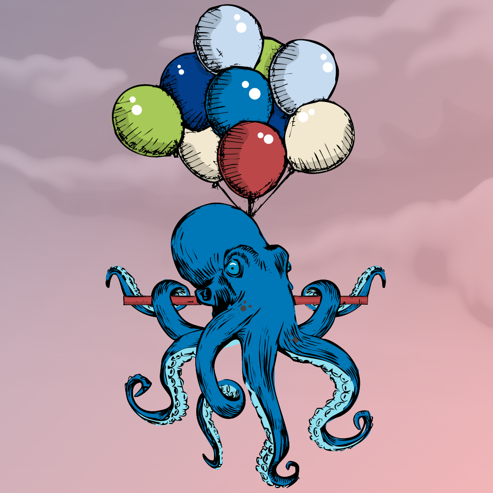 Flying Octupus #10 static token preview