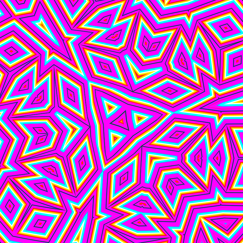 Psilocybin vision #3 - #fxhashturnsone #13 static token preview