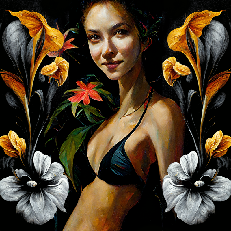 Girl and Flower #2 #4 static token preview