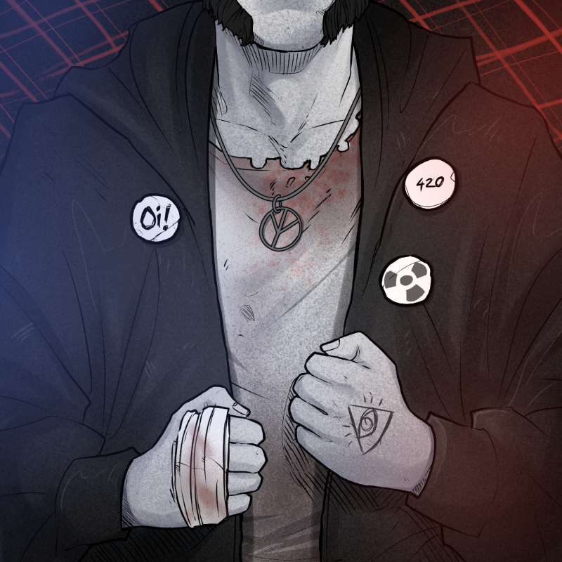 PUNX NOT DEAD #9 static token preview