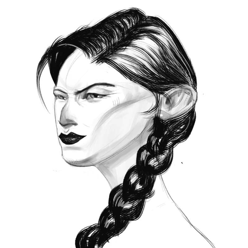 Sketch Woman #15 static token preview