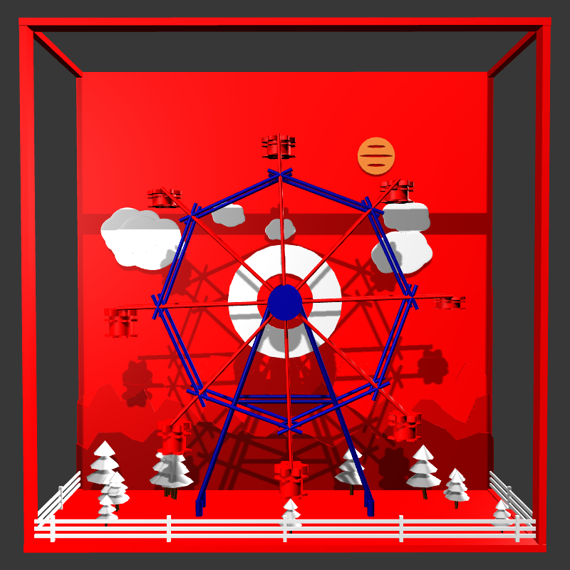 “Uncle Run” Fun Park: Ferris Wheel #8 static token preview