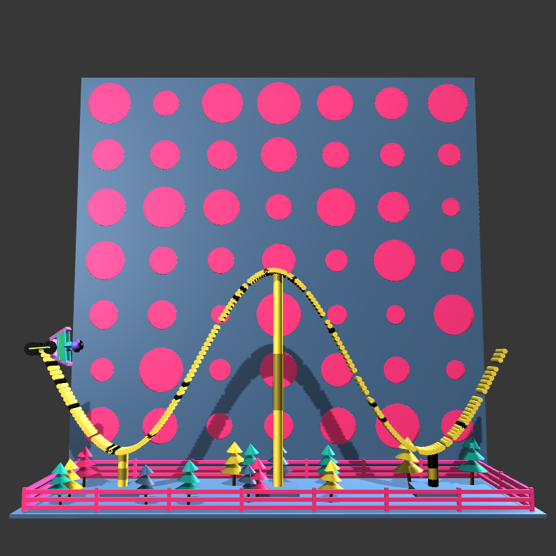 “Uncle Run” Fun Park: Roller Coaster #6 static token preview