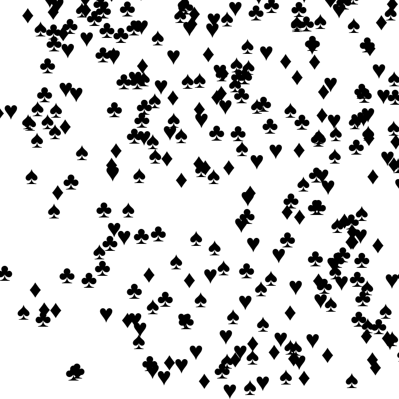 SPADES HEARTS DIAMONDS CLUBS #12 static token preview
