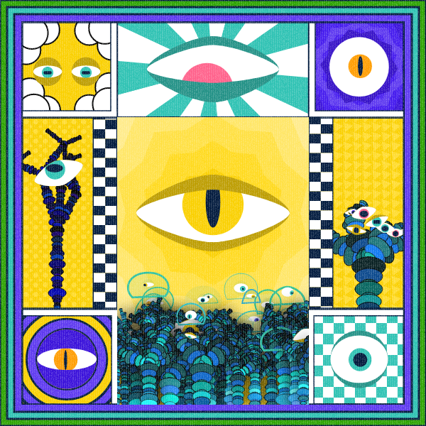 Zebra's Mirror #1 [p5.js] #16 static token preview