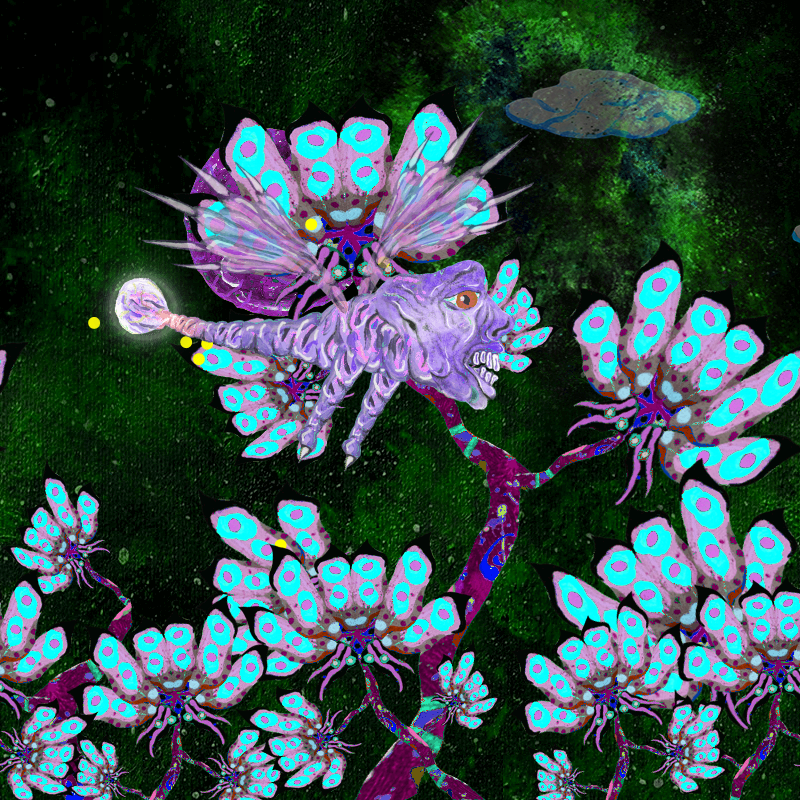 Fireflies and Flower Gardens #19 static token preview