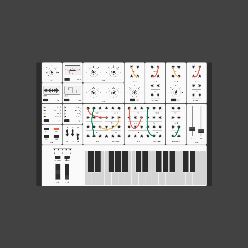 Modular synthesizer #60 static token preview
