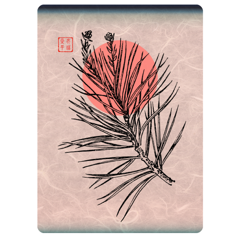 Zen flower card #4 static token preview