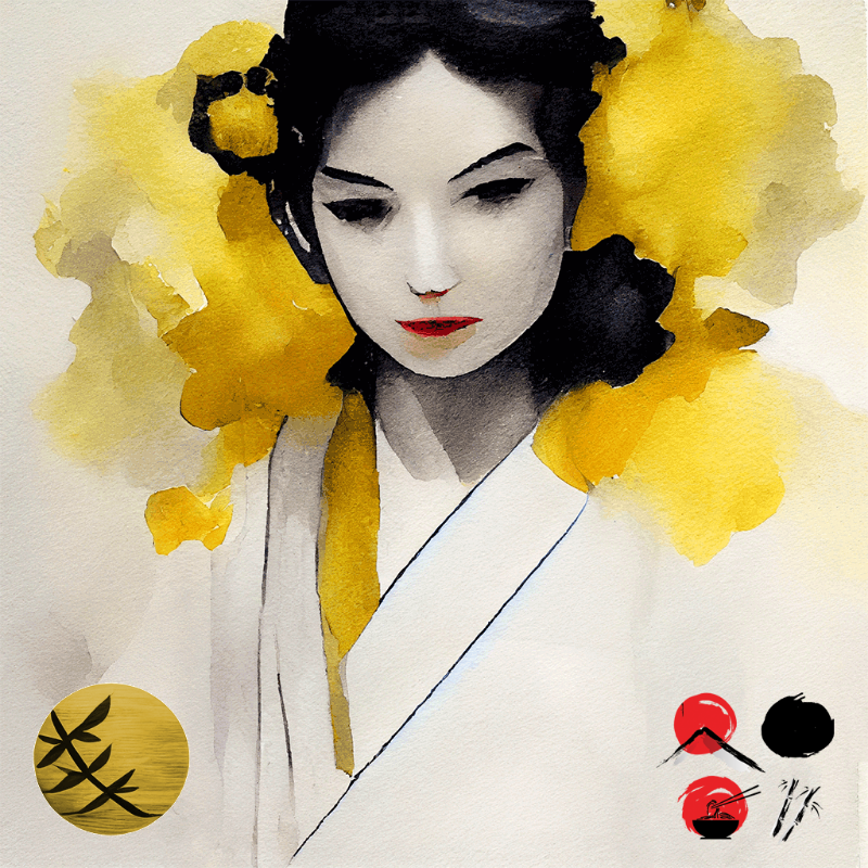 Yellow Geisha #16 static token preview