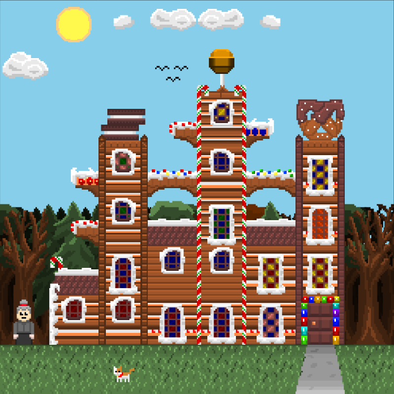 2D Mansion Candy House #13 static token preview