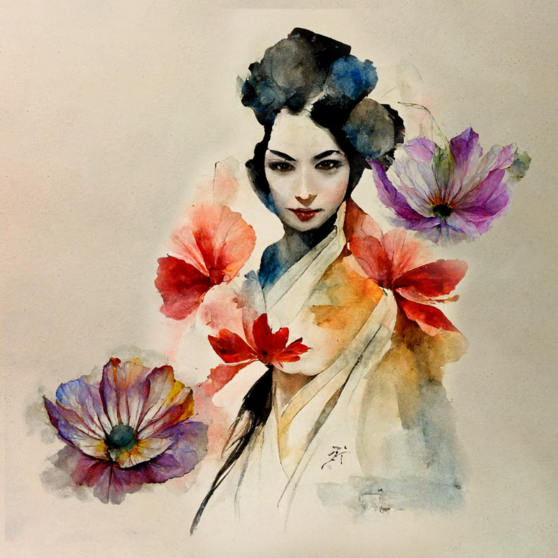 Flower Geisha #8 static token preview