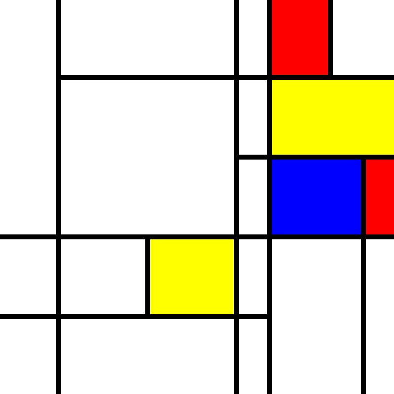 compositioninredblueandyellow.art, (NFT) #7 static token preview