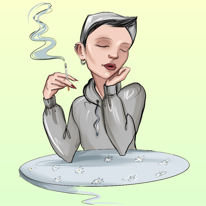Girl at the table #10 static token preview
