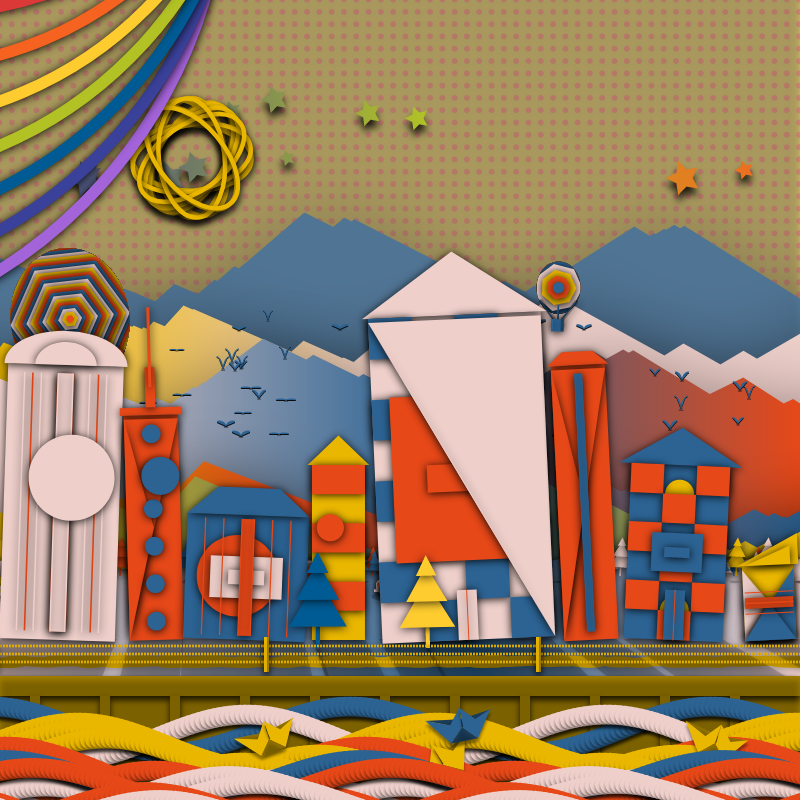 Paper Art 2.5D #36 static token preview