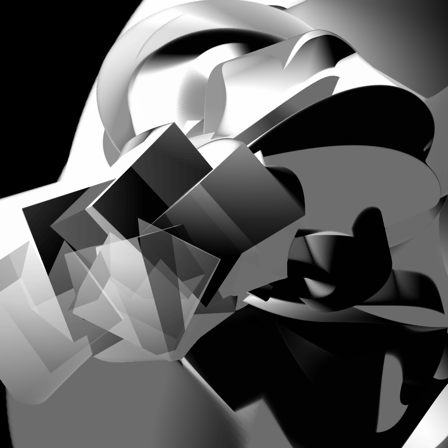 Transparent Evolving Sculpture #18 static token preview